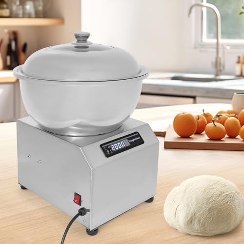 Commercial 18lbs Dough Mixer with Bowl and Lid