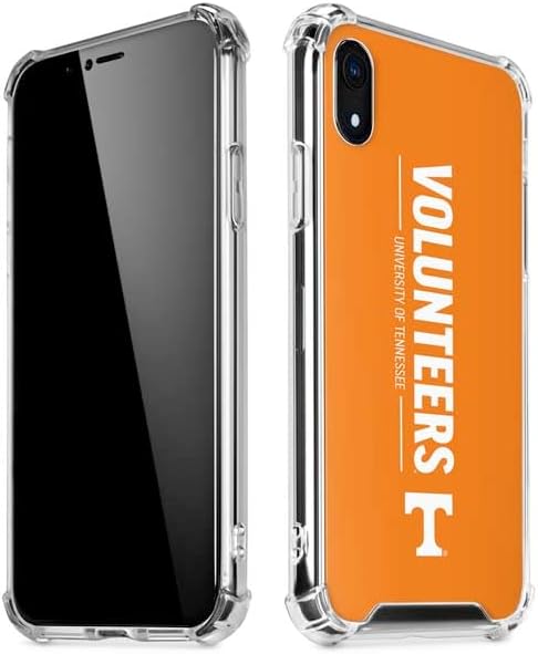 Skinit Clear Phone Case Compatible with iPhone XR - Officially Licensed University of Tennessee-Knoxville T Logo on Orange Design