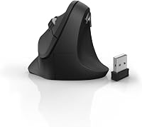 Mouse ergonomic vertical Hama, wireless, pentru dreptaci, max. 1800 DPI - negru 4