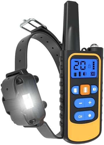 Meloive Collar de Adiestramiento para Perros Recargable,Alcance d...