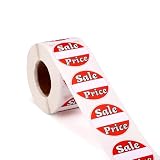 500pz Rosso Adesivi Prezzi, 3.8cm Rotondi Etichette Adesive per Prezzi al Dettaglio Cartellini di Vendita per Supermercati Liquidazione Negozi al Dettaglio