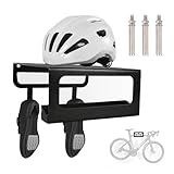 FACILE À RANGER : Les supports muraux de vélo peuvent efficacement empêcher le cadre d'être rayé par le vélo. Le support de vélo a une structure triangulaire pour une meilleure stabilité. Des crochets supplémentaires sur le dessous offrent plus de possibilités de suspension et facilitent ainsi l'organisation des vêtements ou des sacs