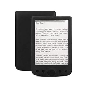 Ubersweet® Imported 6 Inch e-Book Reader 800 * 600 Resolution E-Ink Screen Glare-Free with USB Cable PU Cover Built-in Light 8GB Memory Storage E-Reader Support TF Card_186648