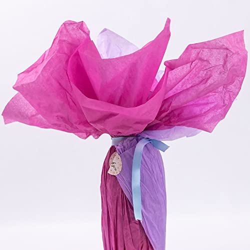 Image of MR FIVE 60 Sheets Gift Tissue Paper Bulk, 20 inch x 14 inch, Purple Tissue Paper for Fall Halloween Birthday Wedding Holiday, 3 Colors