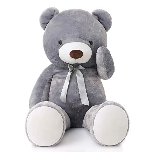 MaoGoLan Giant Grey Teddy Bear 47 inch 4 feet Large Stuffed Gray Teddy Bears Stuffed Animals for Girlfriend Children - Thumbnail 3