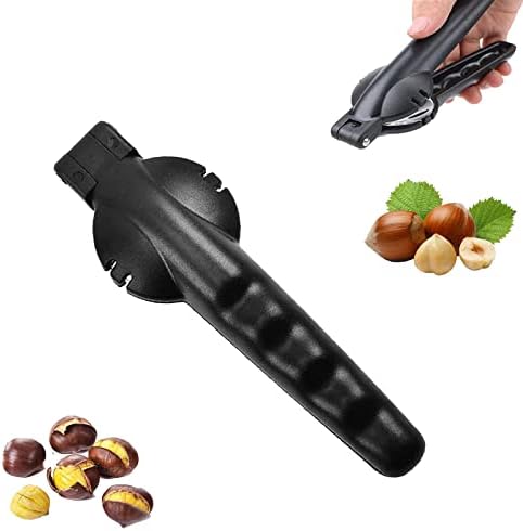 Taglia Castagne, Pinza per Castagne, Multifunzione Taglio della Castagna,Castagno Clip,Apri Pela Castagna Opener,per Castagne,Castagne Utensili Cucina (Black)