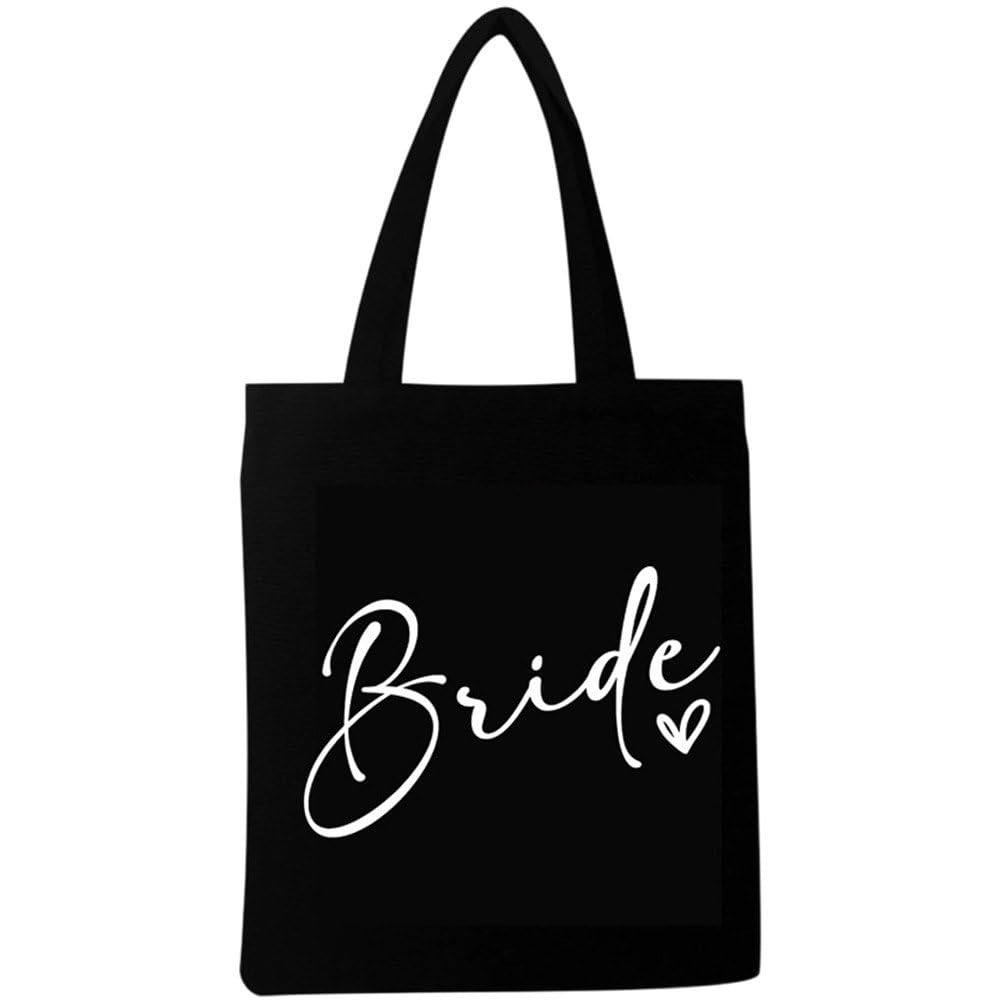 Ppmter Bride Tote Bag, Bride to be Gifts for Bridal Shower, Engagement, Wedding, Bachelorette Party, Honeymoon, Beach, Travel
