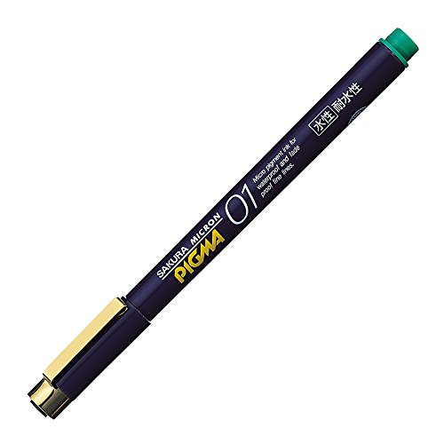 Sakura Pigma Micron feutre vert 01 pour bullet journal et carnet