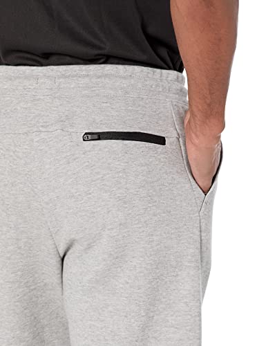 Amazon Essentials Men's 9" Tech Fleece Active Short, Light Grey Heather, Large #TOP10