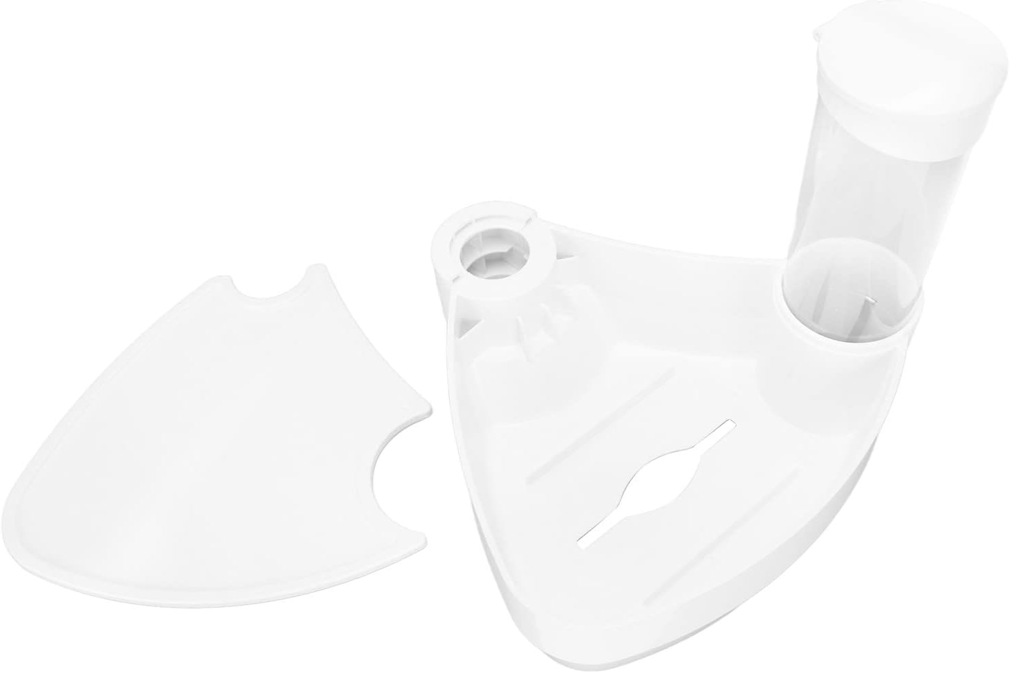 3 in 1 Chair Cup Storage Holder with Disposable Cup Tissue Box and Thicken Scaler Tray, Stable Accessory for 1.8in Column Chairs in Clinics and Hospitals