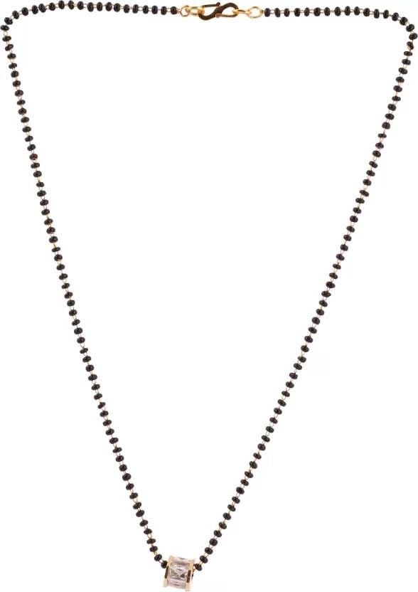 VAMA Fashions Ethnic Traditional Black Gold Plated Oxidized Gold Mani Mangalsutra for Women (B07NCV3LHT) Amazon Price History, Amazon Price Tracker