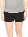 Motherhood Maternity Women's Maternity French Terry Underbelly Short, Black, Large