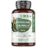 Espirulina Ecológica y Chlorella Bio - Nuestro suplemento de chlorella y espirulina cápsulas son altamente biodisponibles. Además, nuestro suplemento es 100% ecológico y totalmente natural no contiene ningún tipo de conservantes, aditivos alimentarios y saborizantes. Obtén los beneficios de estos dos ingredientes naturales.