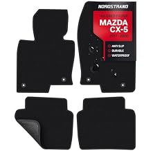 Floor Mats for Mazda CX-5 2017-2026 - Tailored 3D Fit - Front & Rear Set of 4 - Anti-Slip Backing - 30oz Carpet Mat Heavy Duty - All Weather Car Liner Floormats