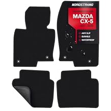 Floor Mats for Mazda CX-5 2017-2026 - Tailored 3D Fit - Front & Rear Set of 4 - Anti-Slip Backing - 30oz Carpet Mat Heavy Duty - All Weather Car Liner Floormats