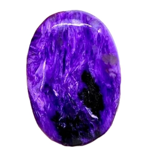 Charoite ovale cabochon pierre calibrée pour réussir vos sertissages de bijoux