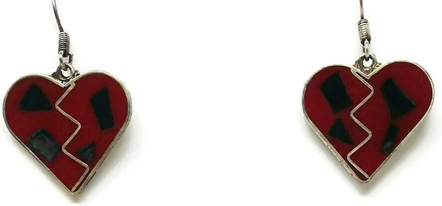 Alpaca Mexican Silver Abalone Inlay Earrings