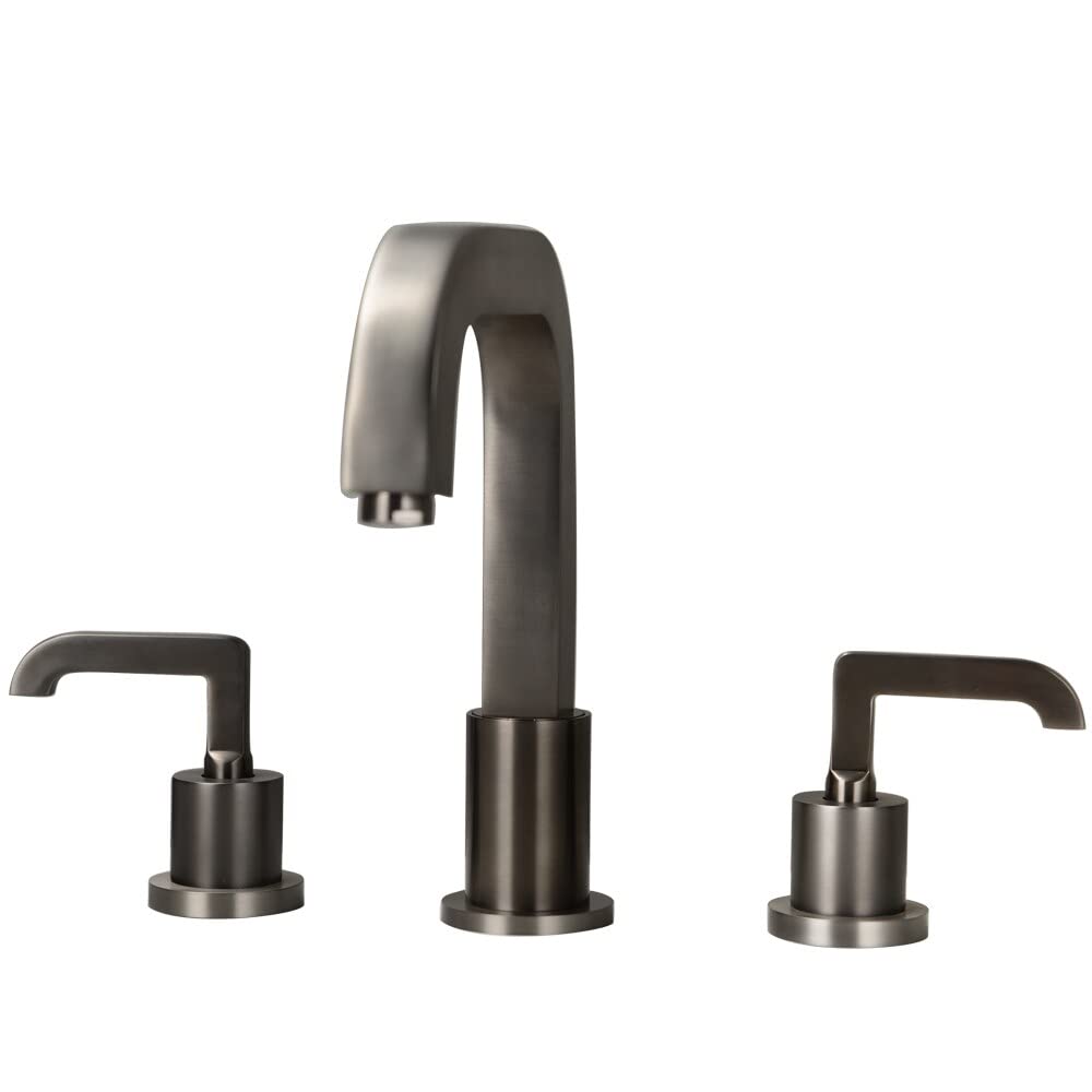 Grifo de lavabo contra fugas de agua con doble soporte de latón para tres orificios