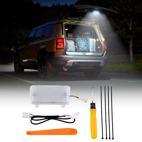 Virauto トヨタ ランドクルーザー 250系 ラゲッジランプ LED 増設 リヤゲートランプ ランクル LAND CRUISER 250 2024年4月～ トランクライト 36連LEDチップ 9000K 純白光 高輝度 無段階調光 メモリー機能付き 純正交換 簡単取付 アクセサリー 内装 カスタムパーツ 取扱説明書付き 1セット