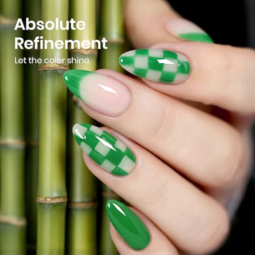 Image of Beetles Green Gel Nail Polish - Bamboo Rhythm 15ML /0.51Fl Oz, Green Gel Polish, Color-Matched Bottle, Soak-Off UV LED, Long-Lasting Holiday & Summer Nails Art for DIY Beginners & Salon Pros