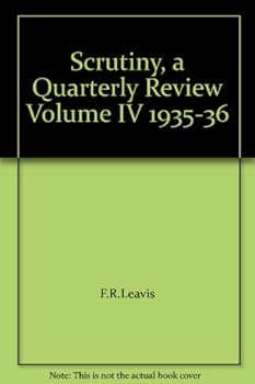 Hardcover Scrutiny, a Quarterly Review Volume IV 1935-36 Book