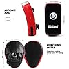 Odoland 7-in-1 Punching Mitts Kick Pack Set for Kids, Boxing Mitts Focus Pads, Punching Kicking Pad, Reflex Ball, Jumping Rope and Protect Sleeves, Great for Boxing, Kickboxing, Karate, Muay Thai