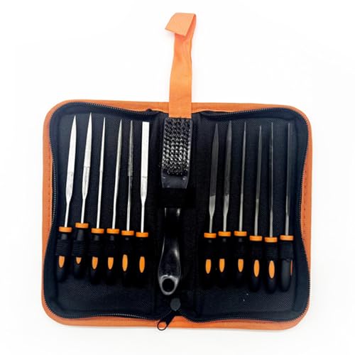 RGYBAO 13Pcs Comprehensive Metal File Set with Brush Accurate File Set with Brush for Intricate Crafting and Repairs