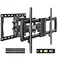 Full Motion TV Wall Mount Bracket for Most 32-85 inch TVs,TV Mount with Dual Articulating Arms,Tilt/Swivel/Extension/Leveling,Fits 8” 12” 16" Studs,Max VESA 600x400mm, Holds up to 132lbs