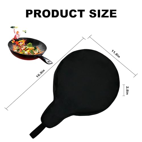 EATAKWARD Cast Iron Camping Skillet Bag for 8'' 10'' 12'' Skillets, Skillet Pan Storage Bag Water Resistant Frying Pan Bag with Hanging Loop, Lightweight Skillet Bag for Camping Outdoors,1pcs by EATAKWARD - Image 4
