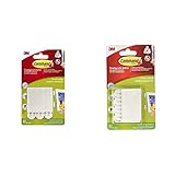 Command 17201Pack de 8 tiras para cuadros (medianas, hasta 5.4 kg), color blanco + 17202, Tiras para Colgar Cuadros, Blanco, Pequeñas, (hasta 1,8 kg)