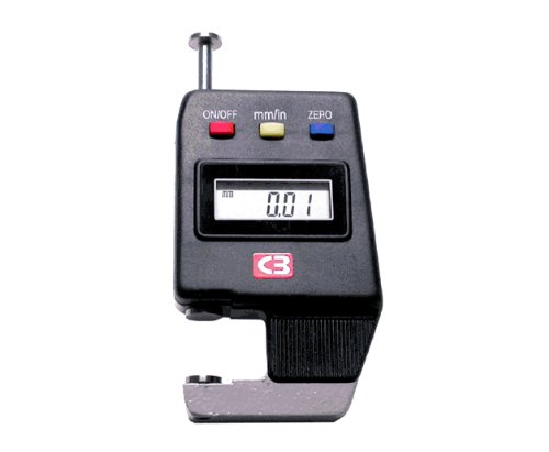 Calibrador electrónico de espesores 0-0,575 pulgadas con precisión de 0,001 pulgadas, métrico e inglés miniatura 1