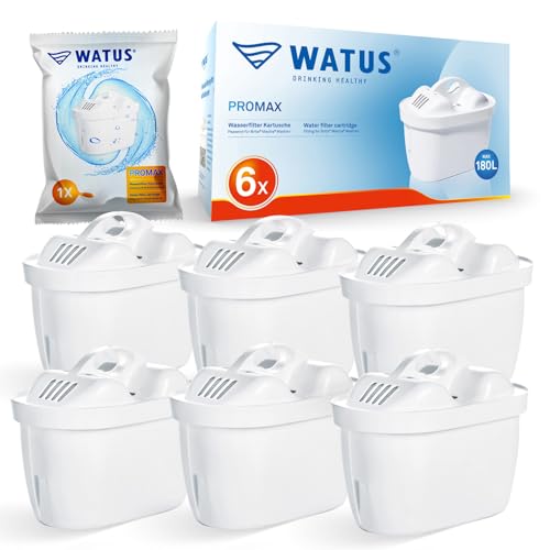 Watus Filtri, Compatibili con BRITA Maxtra+ e Maxtra, Maxtra Pro, Maxtra Plus, Made in Germany, Riducono Piombo, Cloro, Metalli Pesanti e Calcare Nell'acqua (6)