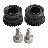 【Beschichtung aus gehärtetem Stahl-Extrudergetriebe-Set】Dieses Getriebe-Set enthält 2 Stück Extrudergetriebe aus gehärtetem Stahl, reibungsloses und effizientes Drucken für kompatible Drucker wie K1, K1 Max, K1C, Ender-3 und V