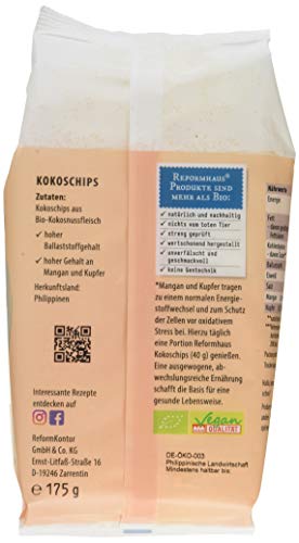 Reformhaus Kokoschips ungesüßt bio, 6er Pack (6 x 175 g)