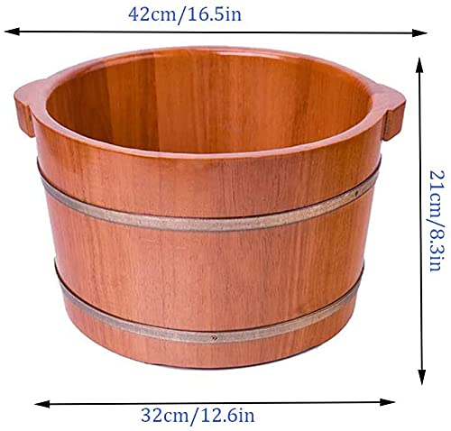 Spa de pies de madera maciza con tapa 42 cm miniatura 3