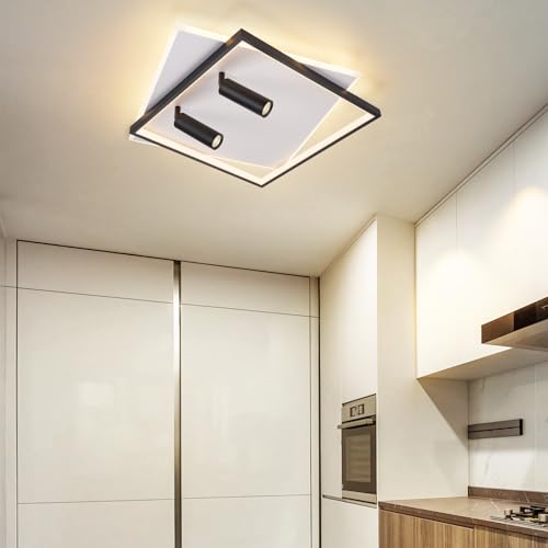 Plafonnier LED variable 62W noir GBLY de 52 cm avec télécommande - 7