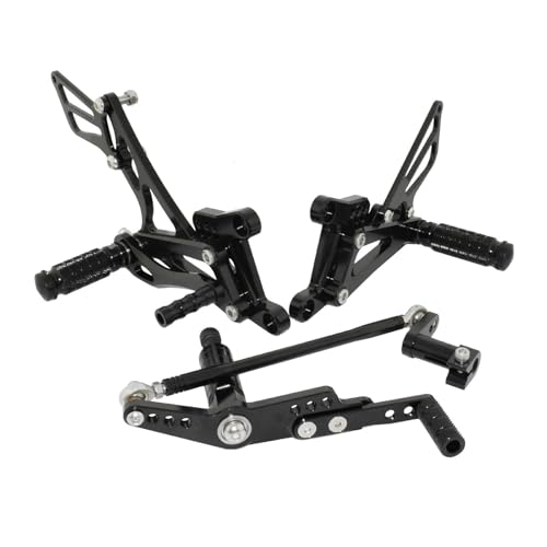 Repose pieds moto noir YZF R1 2008 pédales arrière réglables