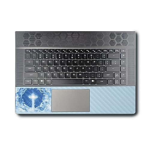 Image of MightySkins Carbon Fiber Skin Compatible with Alienware X16 R1 (2023) Full Wrap Kit - Faith Clouds | Protective, Durable Textured Carbon Fiber Finish | Easy to Apply & Change Styles | Made in The USA