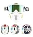 Máscara de casco Jet o Motocross - Universal – Máscara para moto...