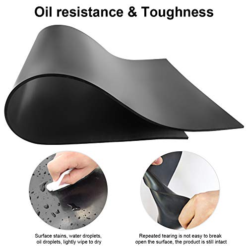 Dgsl RUB01 Neoprene Rubber Sheet, Solid Rubber Sheets, Rolls & Strips For Diy Gaskets, Crafts, Pads, Flooring, Protection, Supports, Leveling, Anti-Vibration thumb #3
