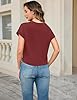 Totatuit Women Loose fir Crop Tops Short Sleeve Hi... #3
