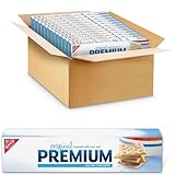 Premium Original Saltine Crackers, Lunch Snacks, Bulk Snacks, 12 - 4 oz Boxes