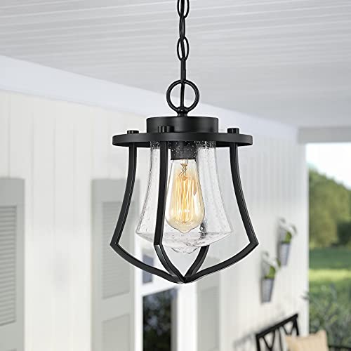 70% Off Everything MOTINI Outdoor Pendant Light Fixture for Porch, 1-Light Exterior Hanging Lantern Industrial Hanging Light, Vintage Cage Pendant Light with Glass Shade,60W E26/Medium Base 70% Off Everything MOTINI Outdoor Pendant Light Fixture for Porch, 1-Light Exterior Hanging Lantern Industrial Hanging Light, Vintage Cage Pendant Light with Glass Shade,60W E26/Medium Base