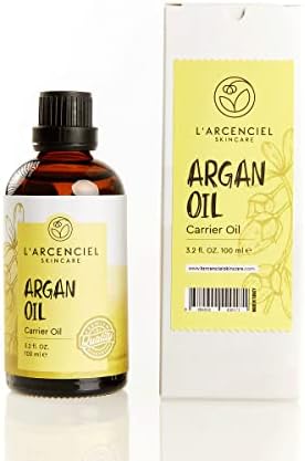 L'ARCENCIEL SKINCARE Argan Oil (3.2 fl .oz) 100% Pure and Natural, Cold Pressed, Hair, Skin and Nails