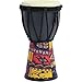 Vepoty 音楽楽器 アフリカン ジャンベ ドラム ヤギ皮 ハンドドラム ヴィンテージ 伝統的 アフリカの楽器 スタイル1