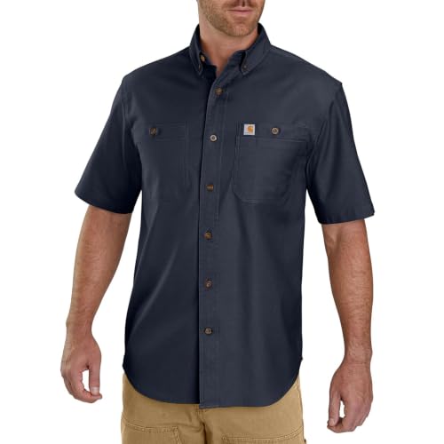 Carhartt Men's Windham Relaxed SS Shirt, Navy, XX-Large