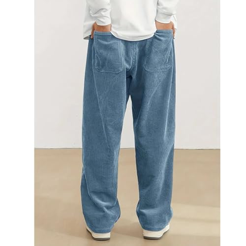 Mokaloha Pants, Men's Fashion Vintage Sports Corduroy Fabric Logo Embroidered Trousers, Men's Casual Pants2