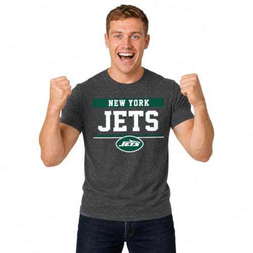 New York Jets Charcoal T-Shirt for Men and Women, S
