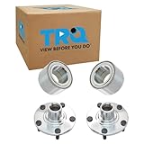 TRQ 2 Piece Front Wheel Bearing & Hub Kit Set Compatible with 2002-2006 Nissan Altima