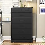 EPHEX Tall Dresser with 7 Drawers for Bedroom, Storage Tower Clothes Organizer, White Chest of Drawe